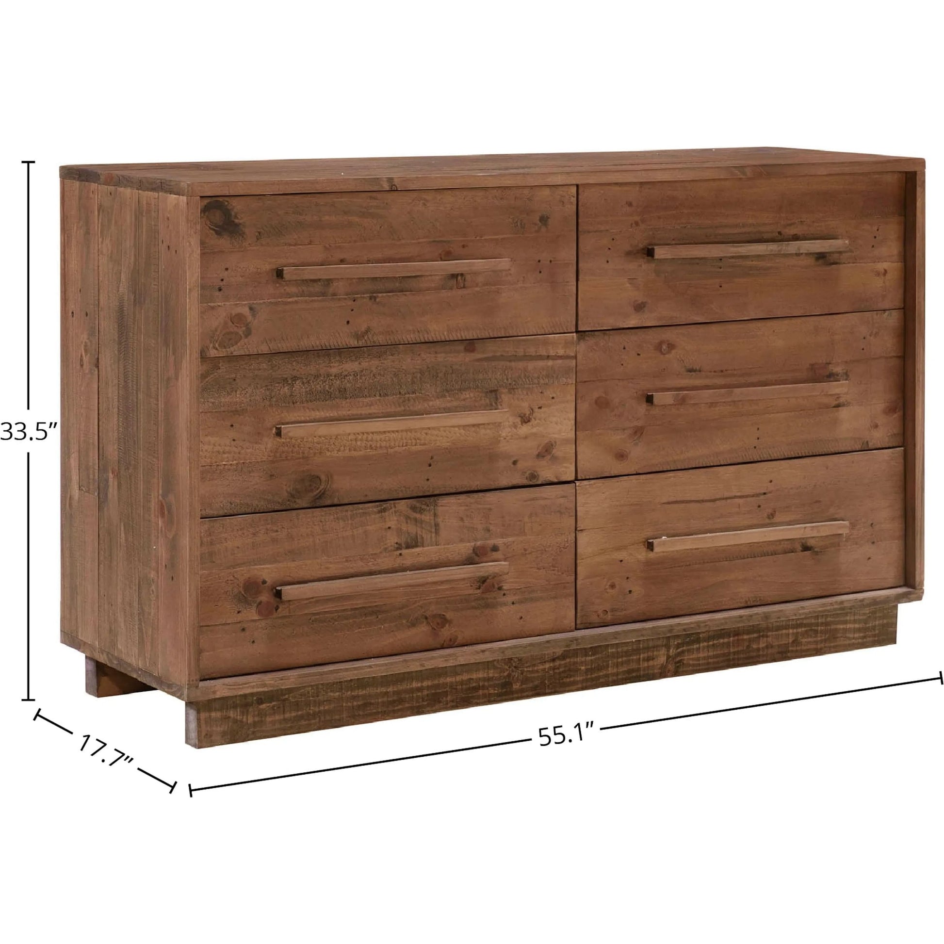 Nevada Dresser by LH Imports in dark driftwood. Made from reclaimed pine in a coastal style.
