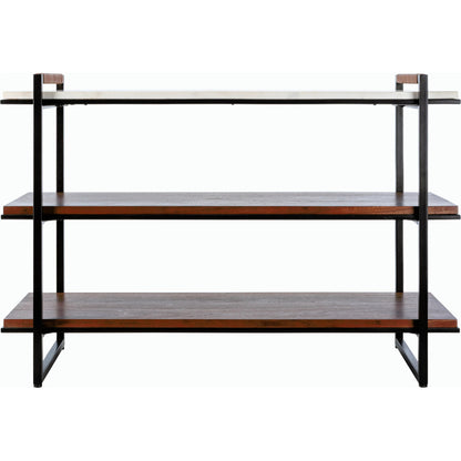 Novelle - 532077 by Surya in white, black and powder coated, marbled. Made from top: marble, base: metal in a modern style.
