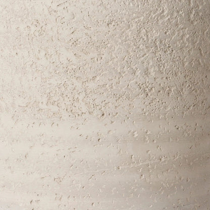 Navagio - 32217 by Surya in translucent, metallic nickel, gray, white, beige and naturalbrushed. Made from shade (outside): linen, shade (inside): polyester, body: concrete, finial: metal, harp: metal in a modern style.