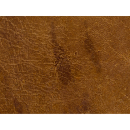 Conner Swivel Club Chair by Hooker Furniture in brown and heavy metal gamma. Made from leather in a traditional style.