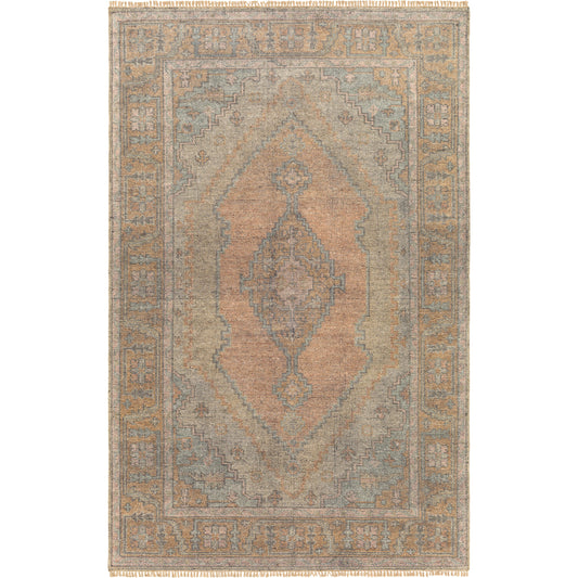 Nirvana Rug - 30239 by Surya in dusty coral, beige. Made from 75% wool, 25% viscose in a unique style.