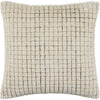 Ivory, Cream, Light Taupe / Down / 18"L x 18"W