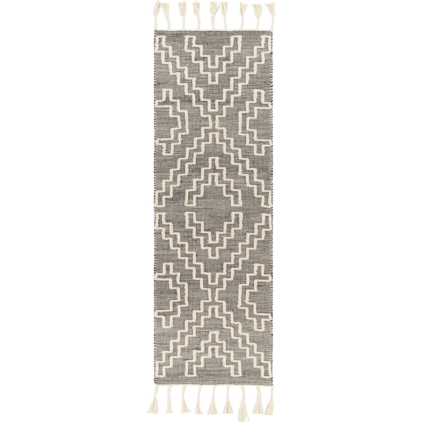 002 SI-1833310 | Primary Silo | Norwood Rug - 27917 by Livabliss in charcoal, cream. Made from 60% jute, 40% wool in a unique style.