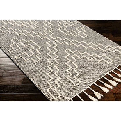 Norwood Rug - 27917 by Livabliss in charcoal, cream. Made from 60% jute, 40% wool in a unique style.