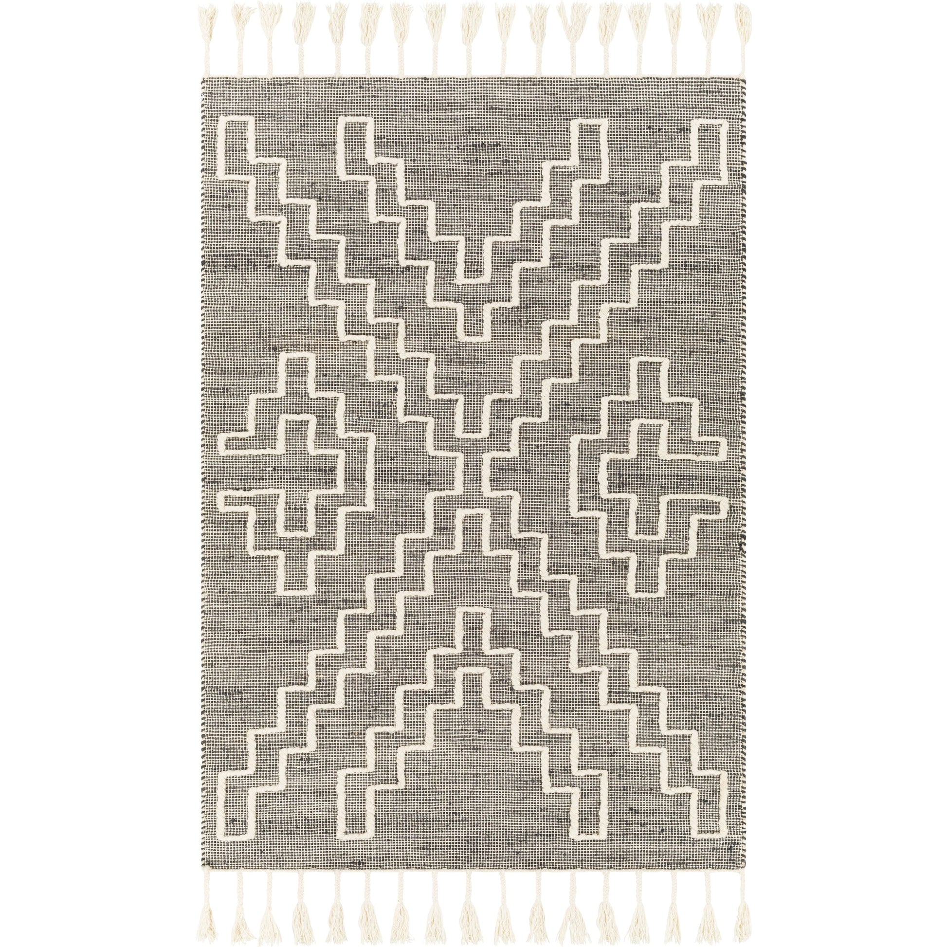 Norwood Rug - 27917 by Livabliss in charcoal, cream. Made from 60% jute, 40% wool in a unique style.