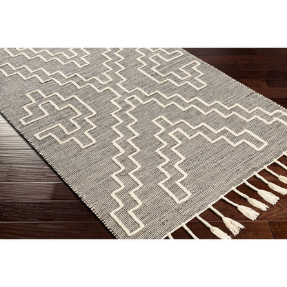 Norwood Rug - 27917 by Livabliss in charcoal, cream. Made from 60% jute, 40% wool in a unique style.