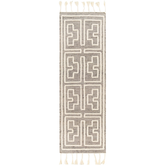 Norwood Rug - 27918 by Livabliss in charcoal, cream. Made from 60% jute, 40% wool in a unique style.