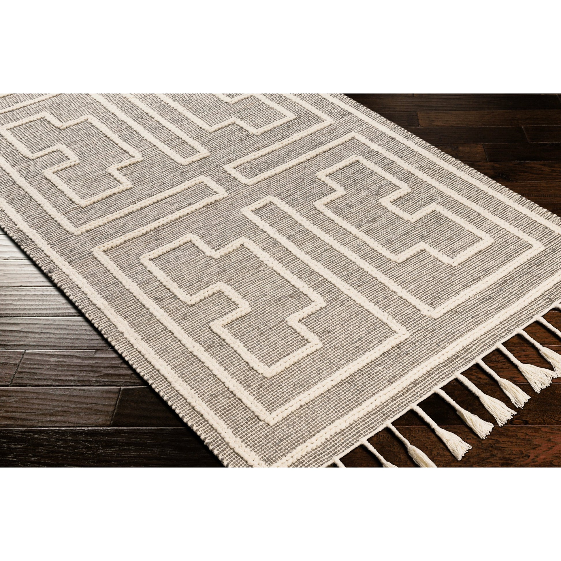 Norwood Rug - 27918 by Livabliss in charcoal, cream. Made from 60% jute, 40% wool in a unique style.