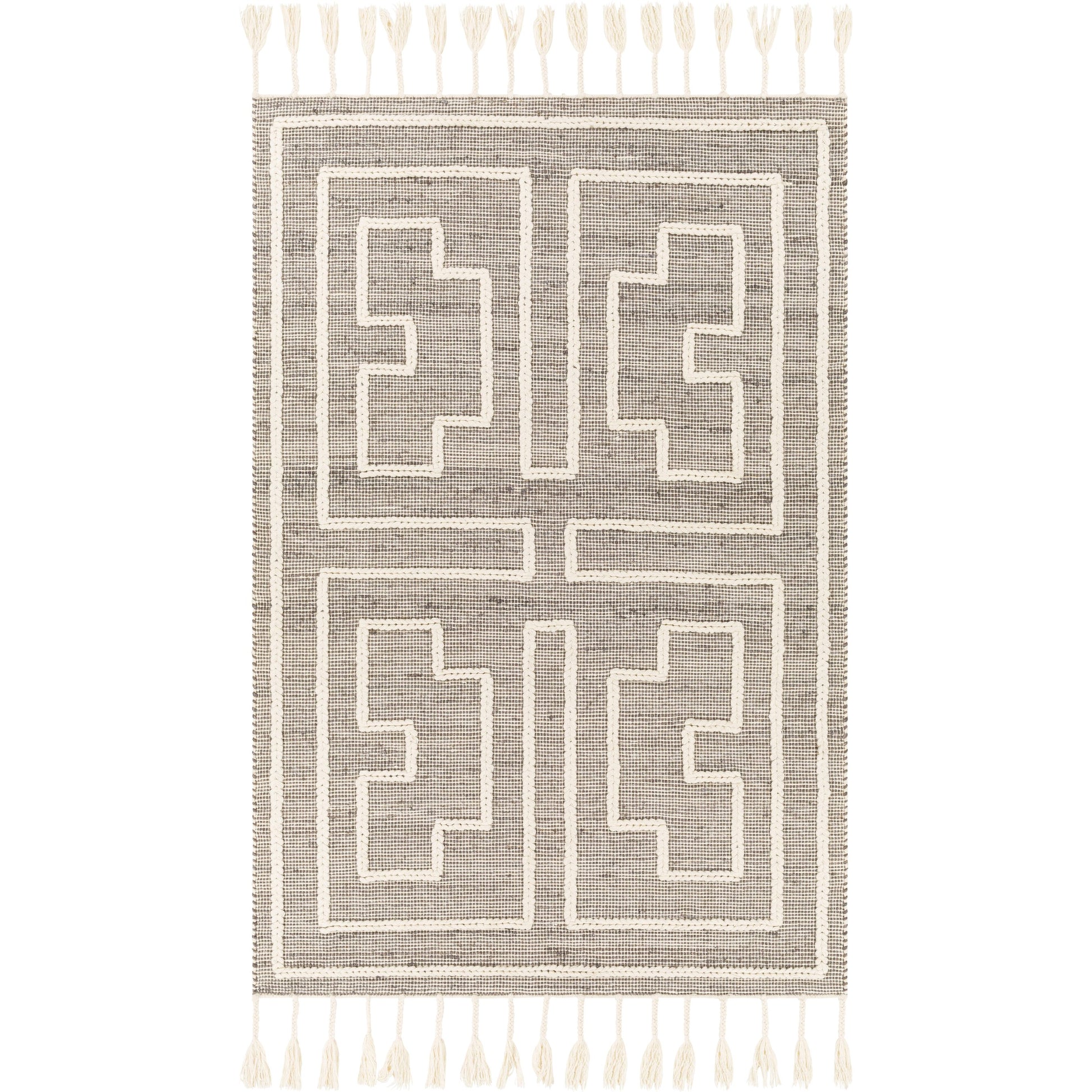Norwood Rug - 27918 by Livabliss in charcoal, cream. Made from 60% jute, 40% wool in a unique style.