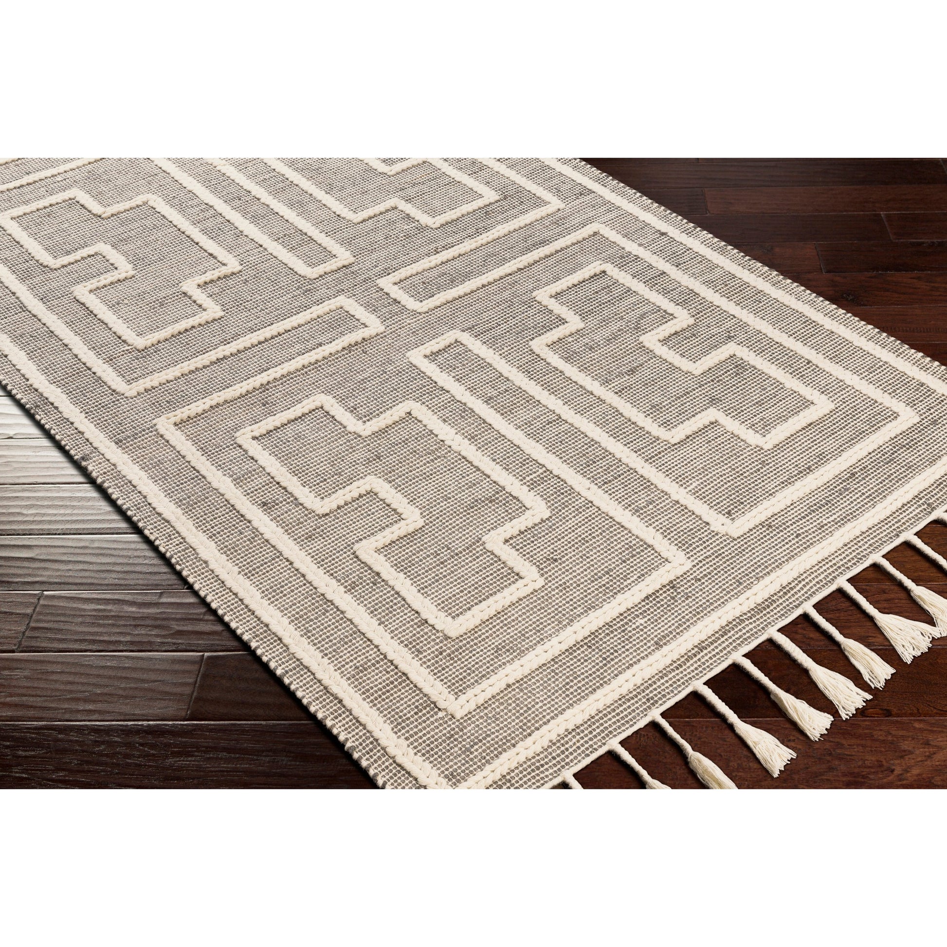 Norwood Rug - 27918 by Livabliss in charcoal, cream. Made from 60% jute, 40% wool in a unique style.