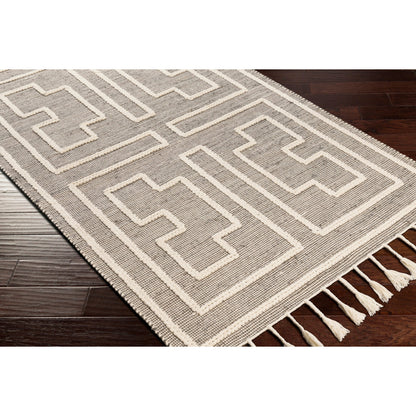 Norwood Rug - 27918 by Livabliss in charcoal, cream. Made from 60% jute, 40% wool in a unique style.