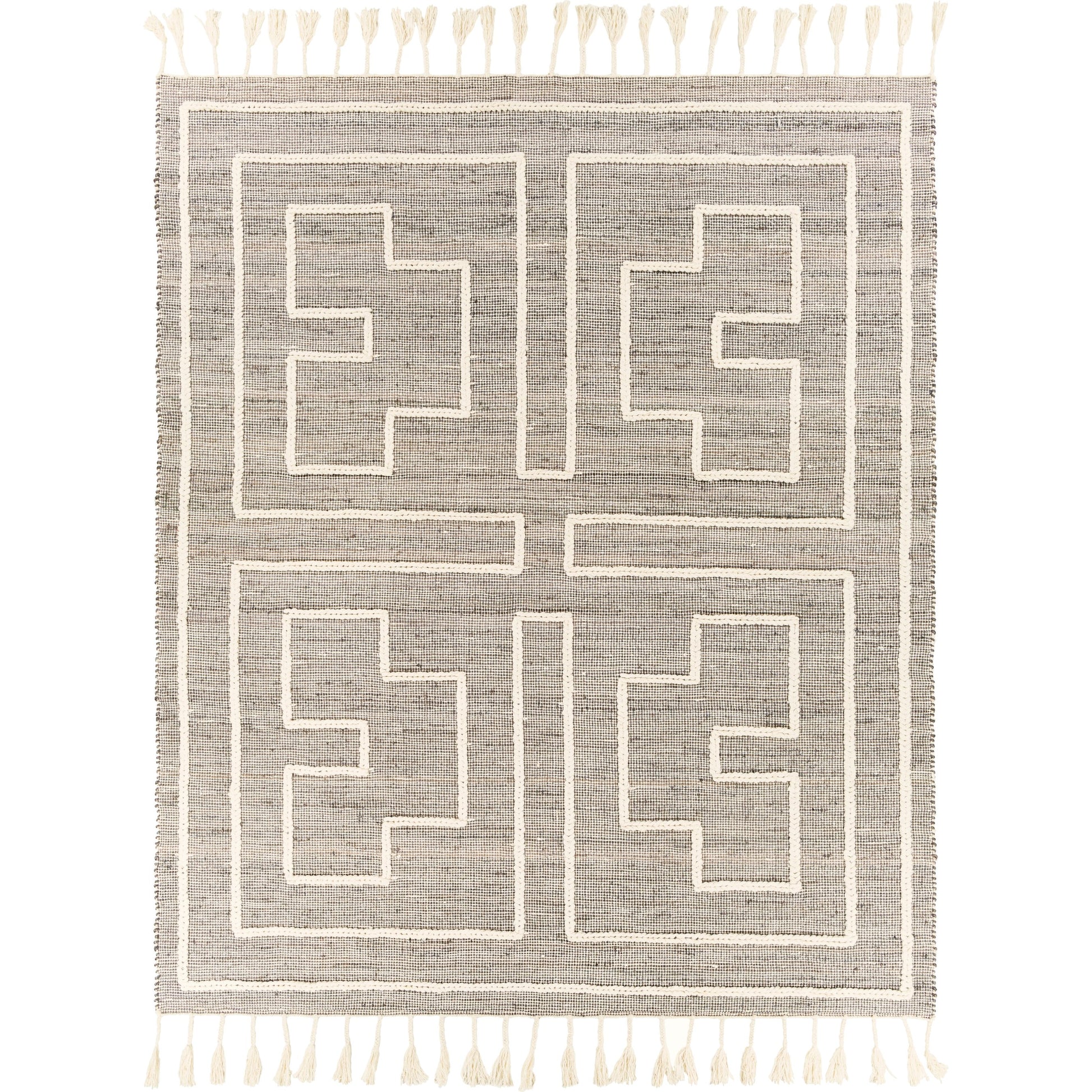 Norwood Rug - 27918 by Livabliss in charcoal, cream. Made from 60% jute, 40% wool in a unique style.
