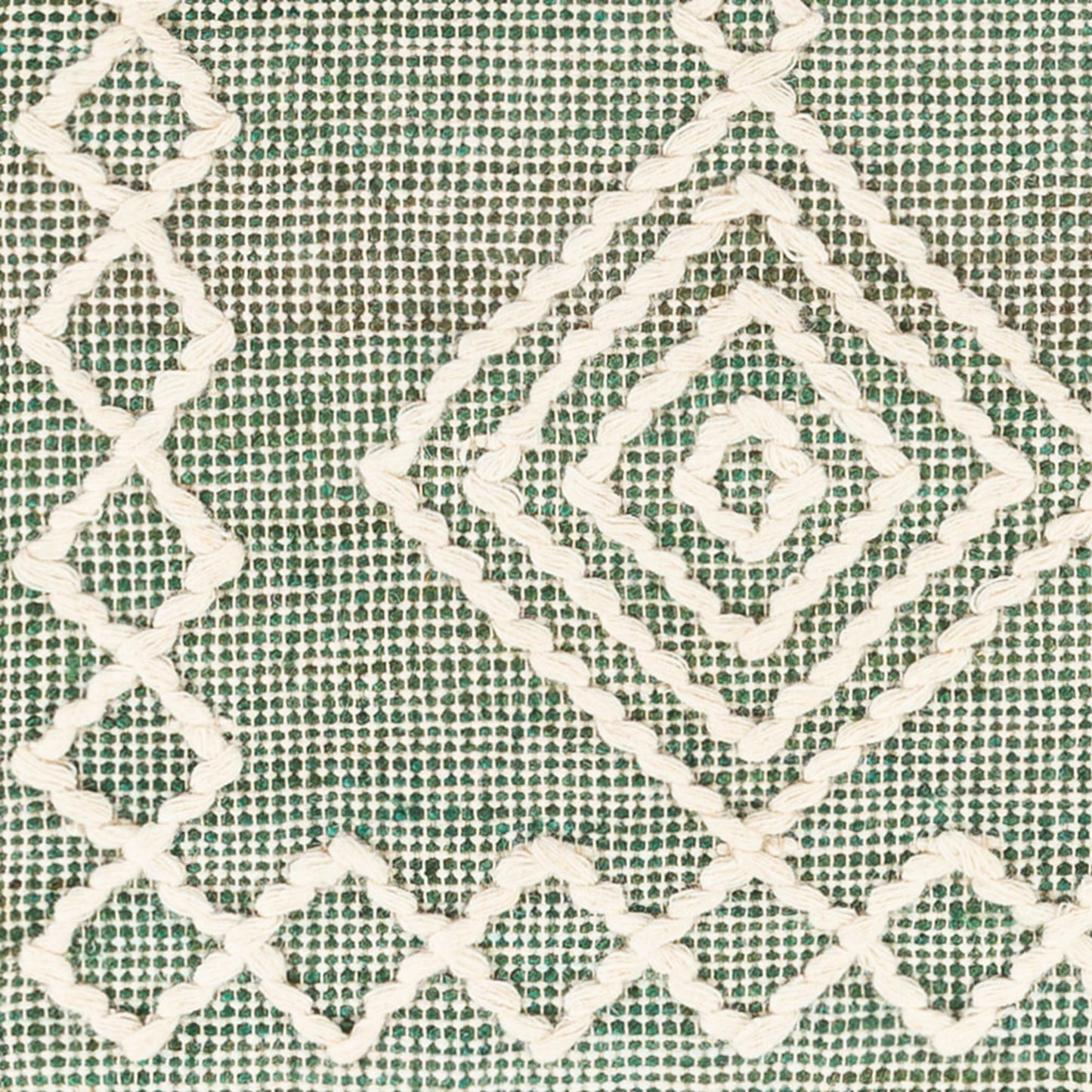 007 SI-1833333,SI-1833334,SI-1833335,SI-1833336,SI-1833338 | Closeup | Norwood Rug - 27921 by Livabliss in medium green, cream. Made from 60% jute, 40% wool in a unique style.
