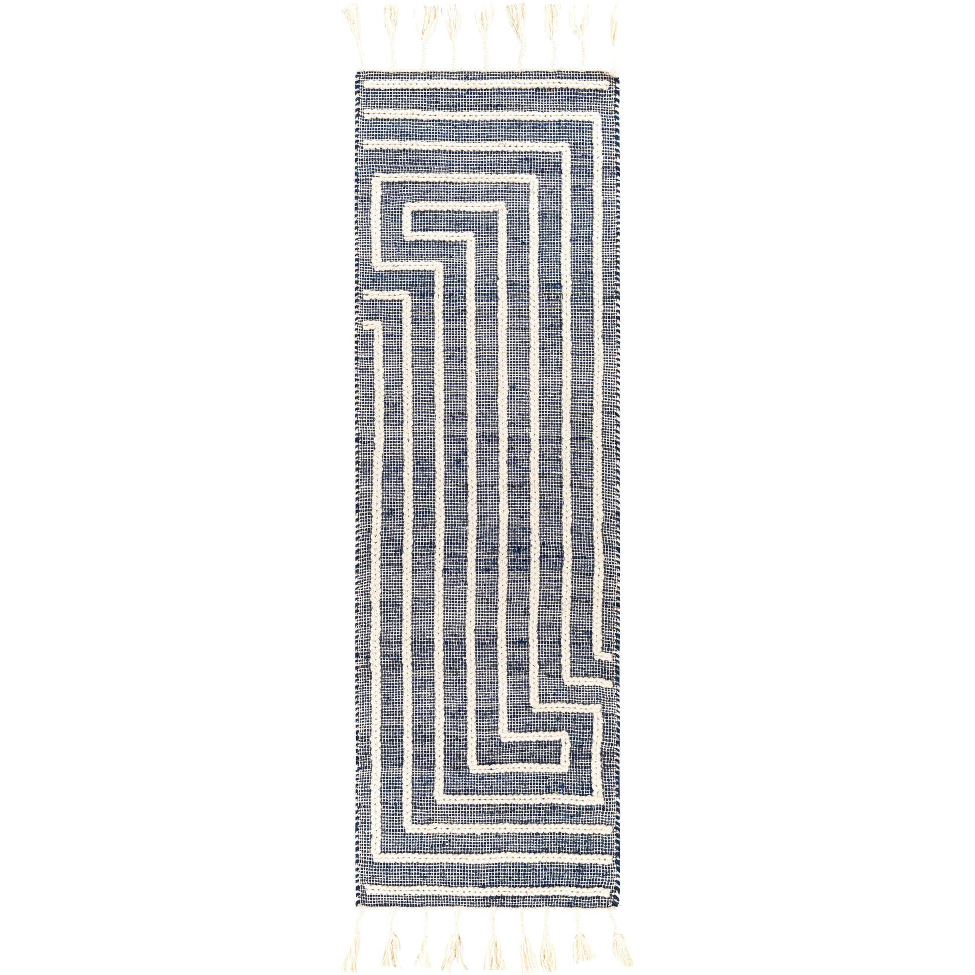 Norwood Rug - 27922 by Livabliss in ink blue, cream. Made from 60% jute, 40% wool in a unique style.