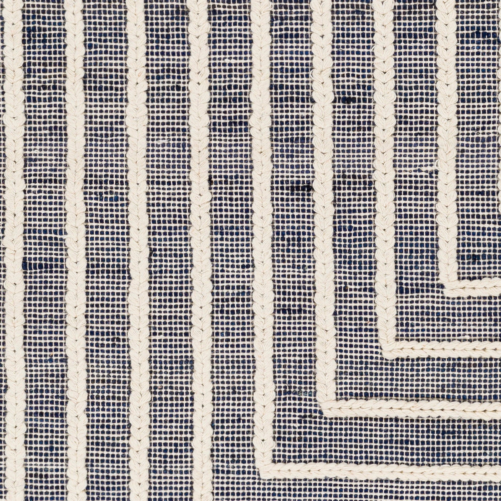 Norwood Rug - 27922 by Livabliss in ink blue, cream. Made from 60% jute, 40% wool in a unique style.