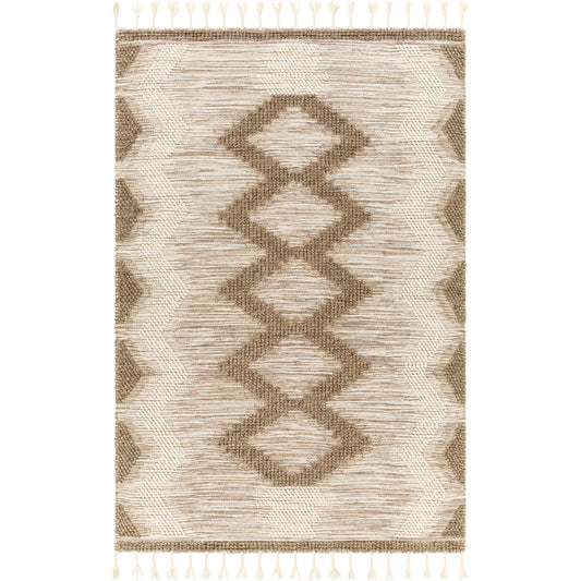 Norwood Rug - 30394 by Livabliss in tan, white. Made from 100% wool in a unique style.