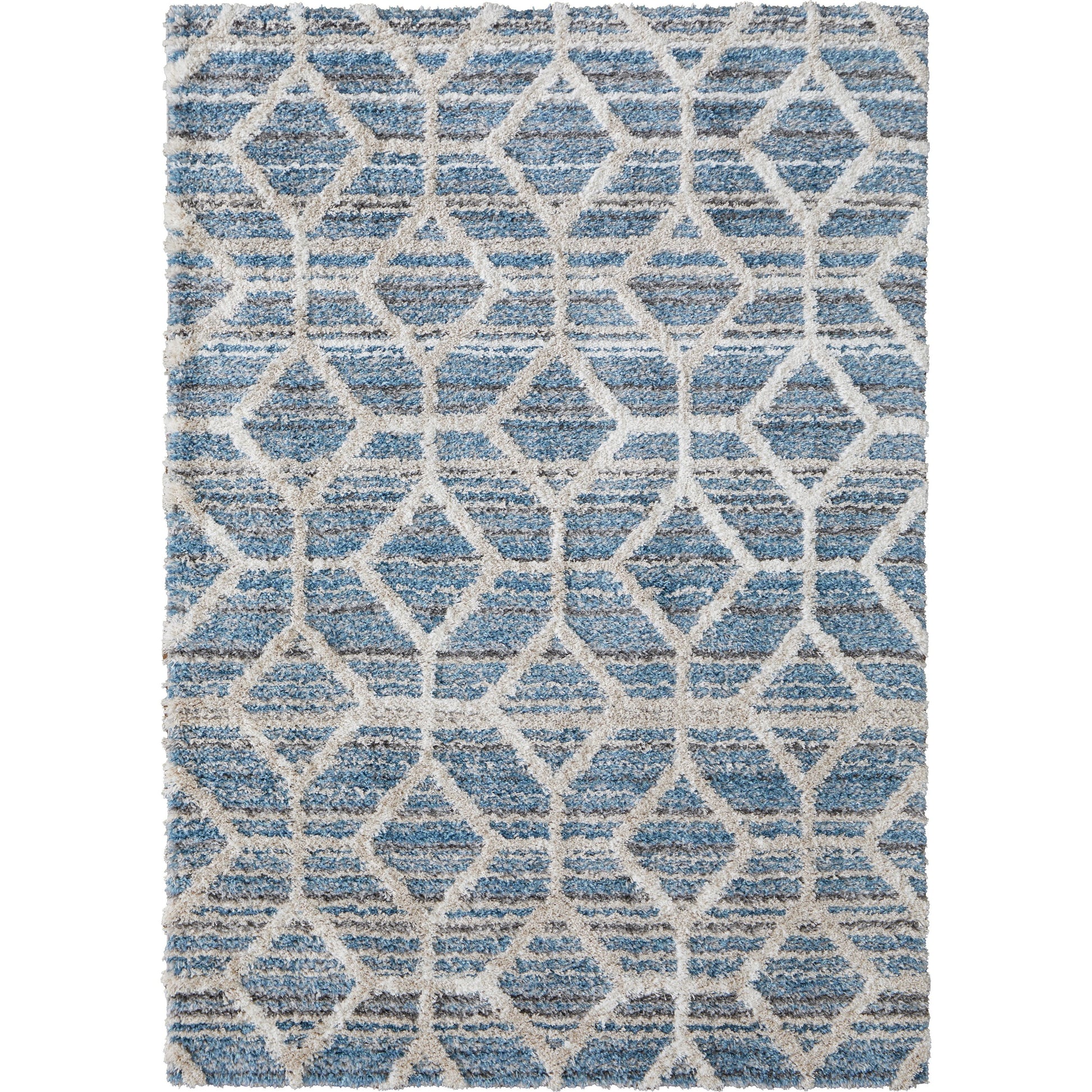 Mynka Transitional Diamond Rug - 39ICF by Feizy. Made from polyester in a unique style.