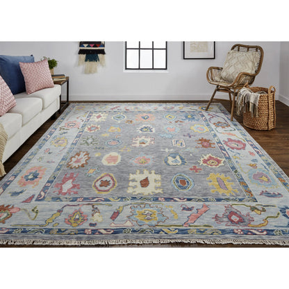 Karina Traditional Persian Rug - 6792F by Feizy in blue, gray, red. Made from wool in a unique style.