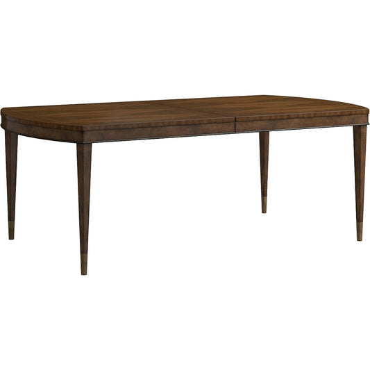 Eave Oval Dining Table by A.R.T. Furniture in hazelnut. Made from poplar, parawood solids, walnut veneer in a unique style.