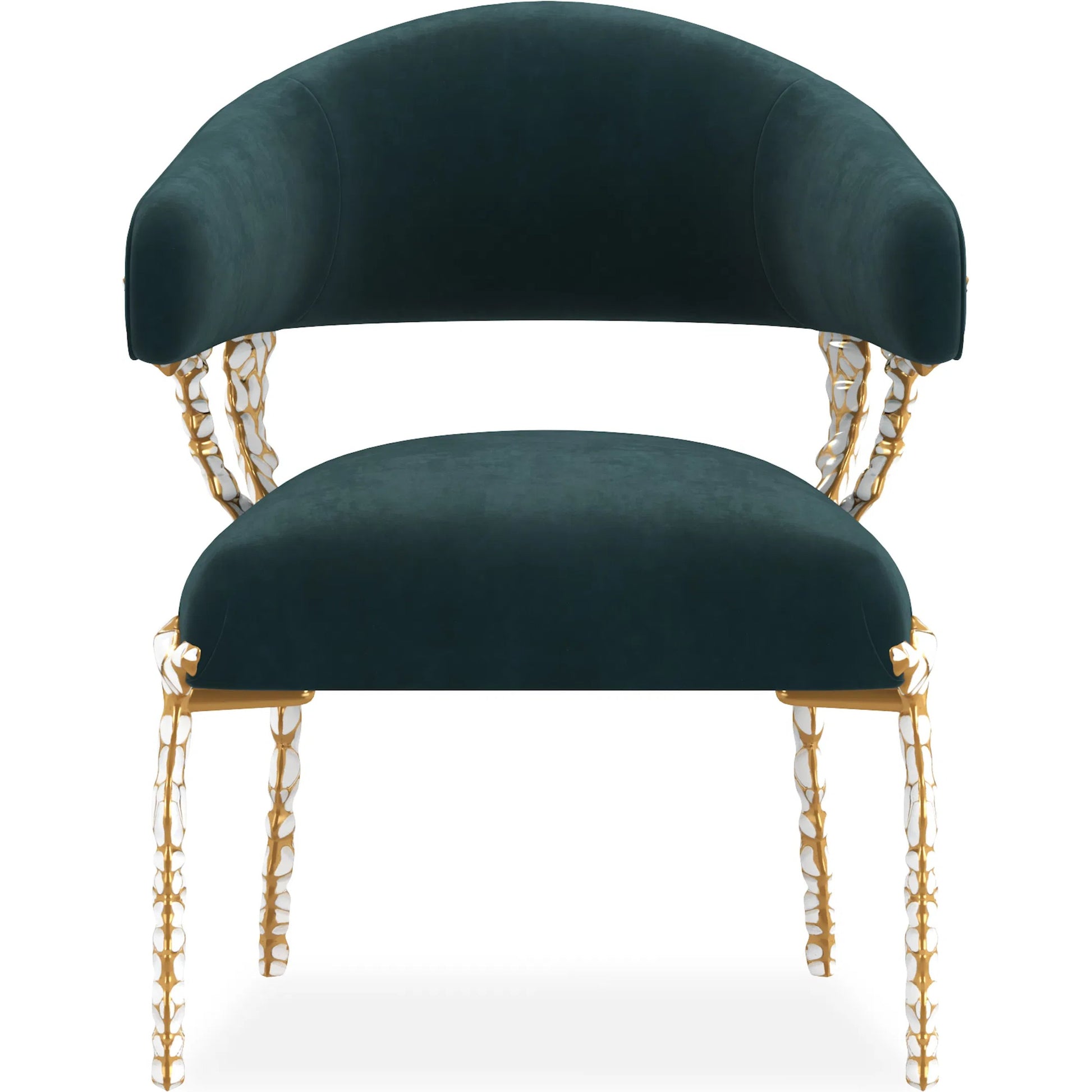 Glimmer of Hope Chair by Caracole in gold brush. Made from metal in a eclectic & global style.