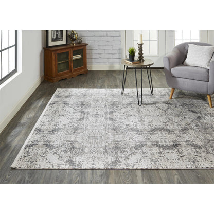Cadiz Rug - 3989F by Feizy in gray, ivory, taupe. Made from viscose, acrylic in a unique style.