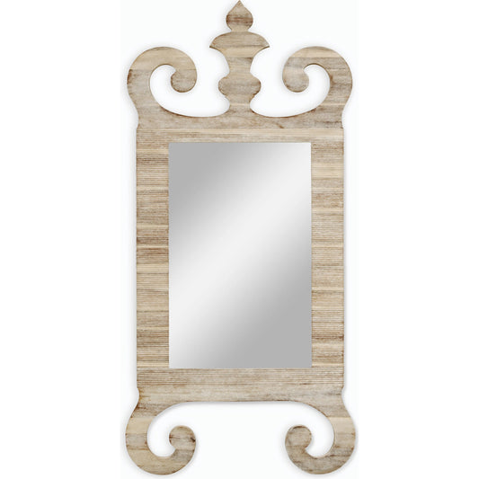 William Yeoward Abbotsworth Mirror by Jonathan Charles in white and washed acacia. Made from acacia in a transitional style.