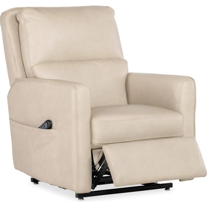 Flynn Power Recliner w/ Power Headrest, Lumbar, and Lift by Hooker Furniture in beige. Made from unique in a traditional style.