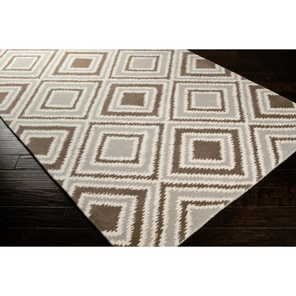 Naya Rug - 485 by Surya in gray, light gray, cream. Made from 100% new zealand wool in a unique style.