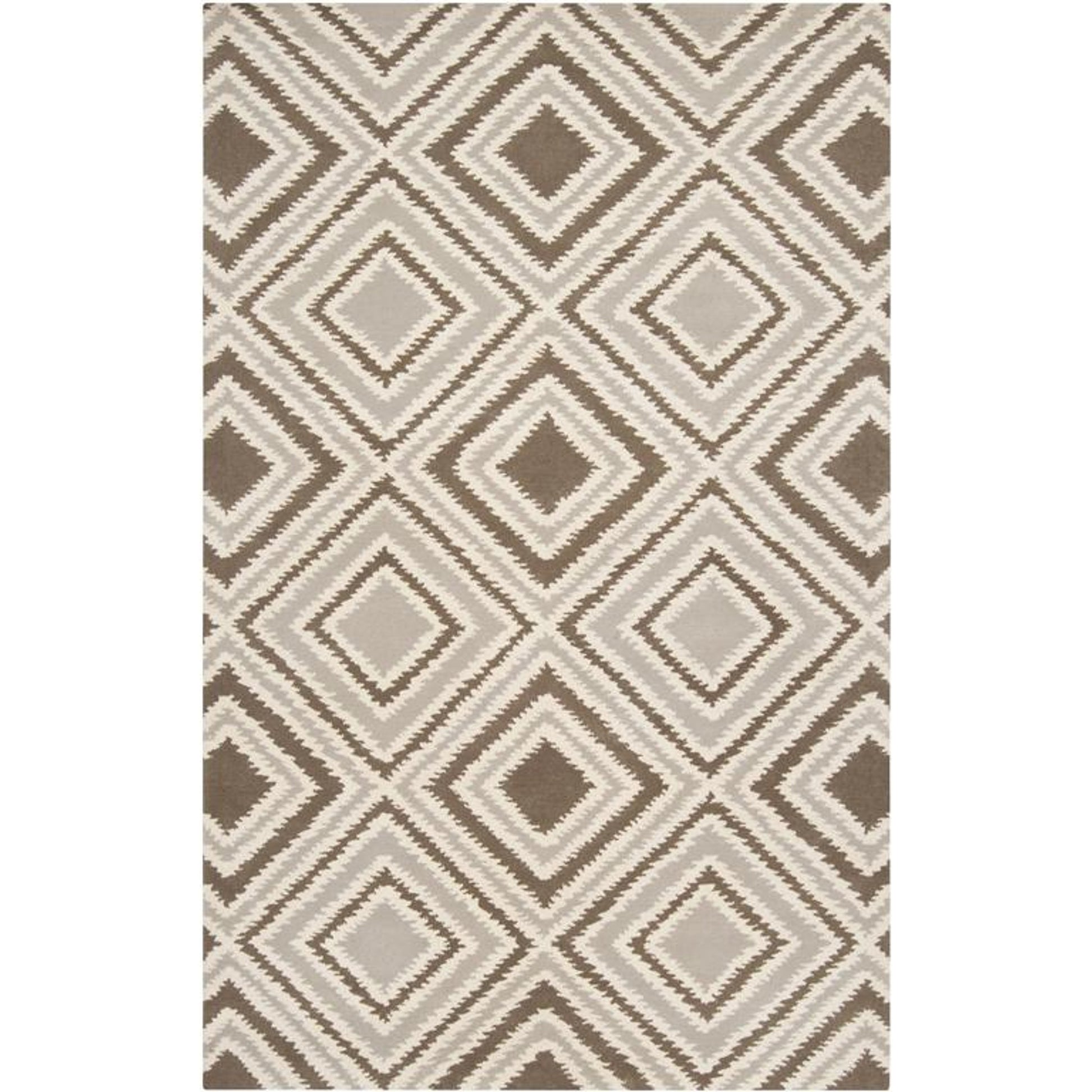 Naya Rug - 485 by Surya in gray, light gray, cream. Made from 100% new zealand wool in a unique style.