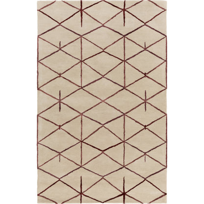 Naya Rug - 15315 by Surya in medium gray, black, ivory. Made from 100% new zealand wool in a unique style.