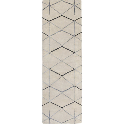 Naya Rug - 15315 by Surya in medium gray, black, ivory. Made from 100% new zealand wool in a unique style.