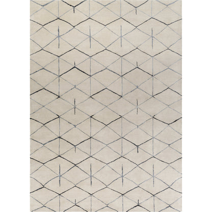 Naya Rug - 15315 by Surya in medium gray, black, ivory. Made from 100% new zealand wool in a unique style.