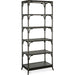Retreat Pole Rattan Bookcase by Hooker Furniture. Made from oak veneers, rope in a cottage & farmhouse style.