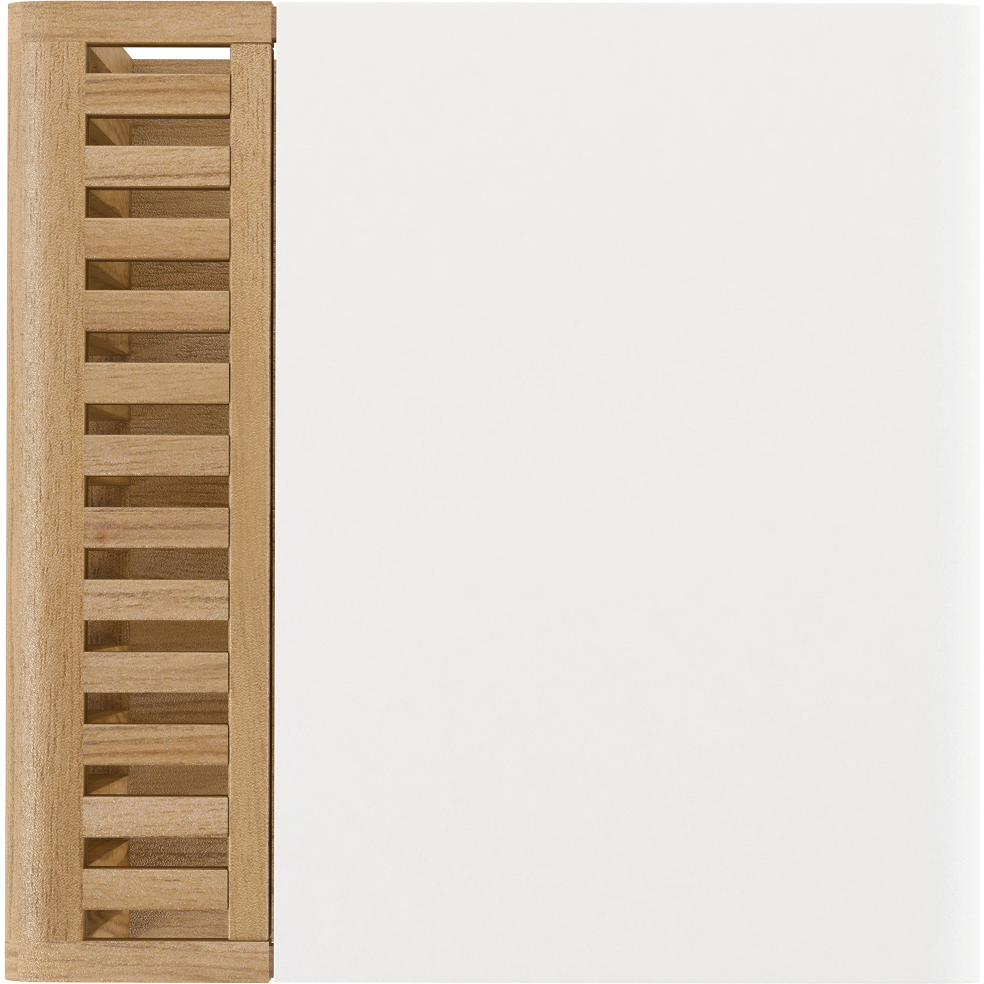 Portico End Table by A.R.T. Furniture in sienna, white plaster. Made from parawood solids, mindi veneers, resin in a modern style.