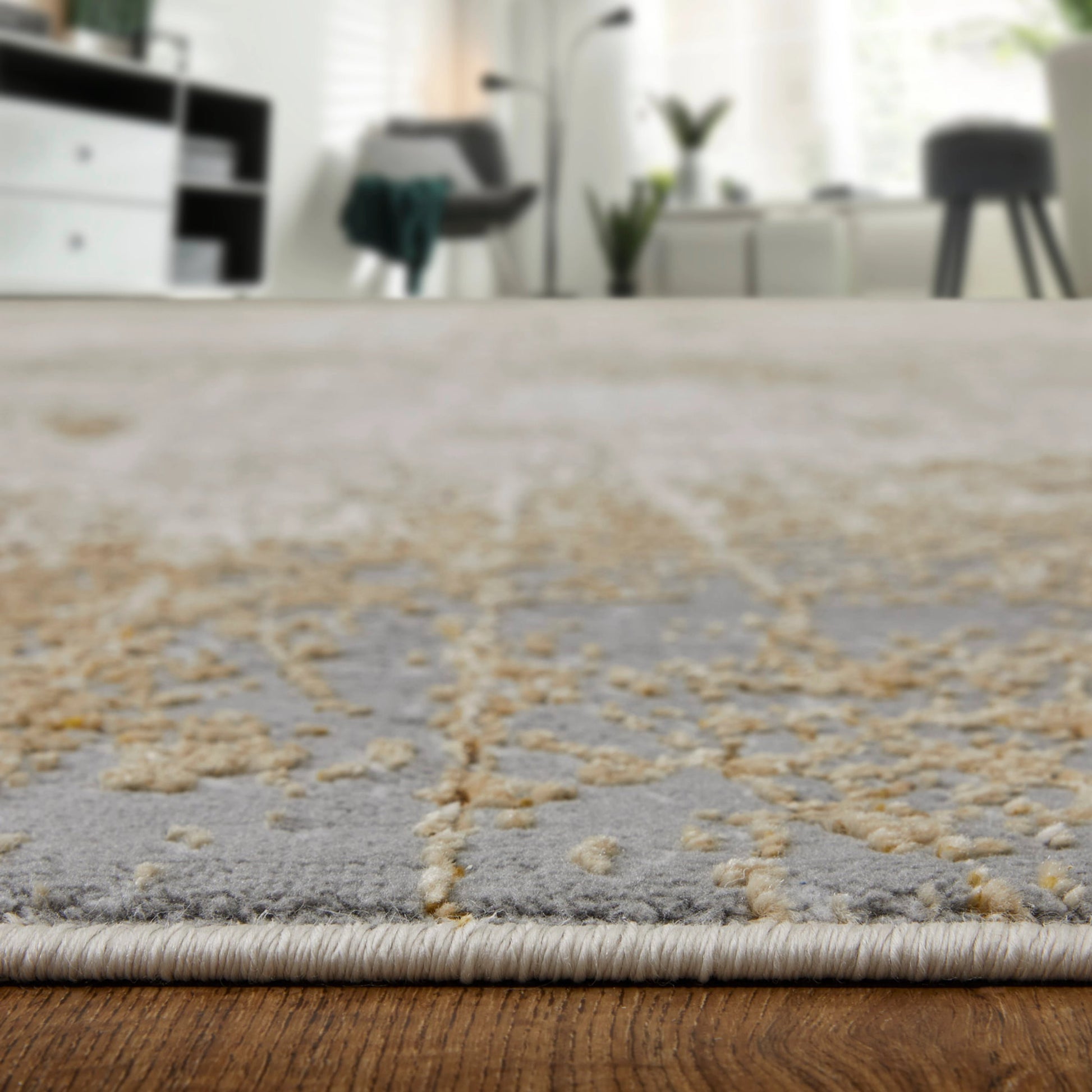 Aura Rug - 39LNF by Feizy in ivory, brown, gray. Made from polyester, polypropylene in a unique style.