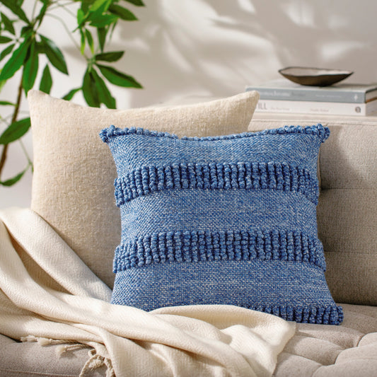 Nysa Pillow - 15 by Surya. Made from front: 100% recycled pet yarn, back: 100% polyester in a modern style.