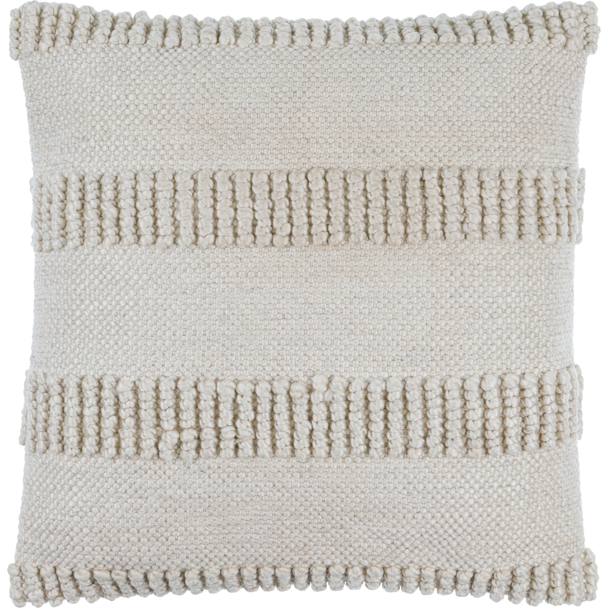 Nysa Indoor/Outdoor Pillow by Surya. Made from front: 100% recycled pet yarn, back: 100% polyester in a modern style.