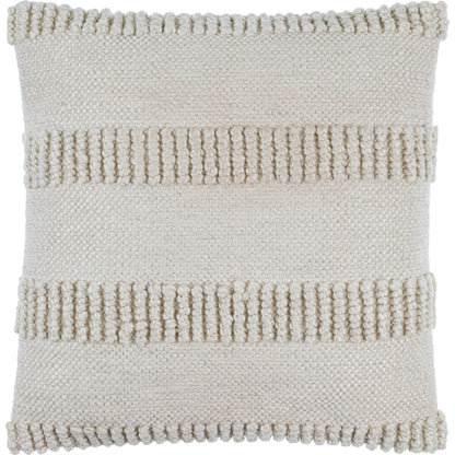 Nysa Indoor/Outdoor Pillow by Surya. Made from front: 100% recycled pet yarn, back: 100% polyester in a modern style.