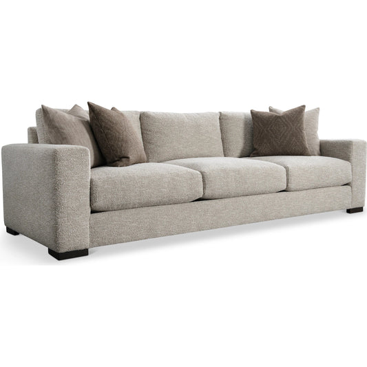001 SI-2524054 | Primary Silo | Drew Fabric Sofa by Bernhardt in beige. Made from polyfoam core, virgin polyester fibers, waterfowl feathers, waterfowl down in a transitional style.