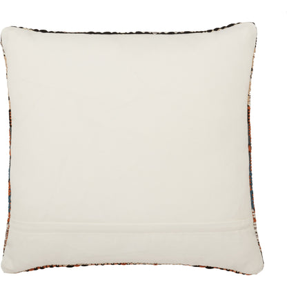 Nazka NZK03 Indoor/Outdoor Pillow by Jaipur Living in orange, blue. Made from 100% polyester in a transitional style.