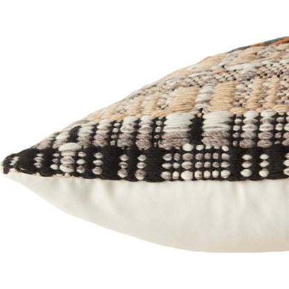 Nazka NZK03 Indoor/Outdoor Pillow by Jaipur Living in orange, blue. Made from 100% polyester in a transitional style.