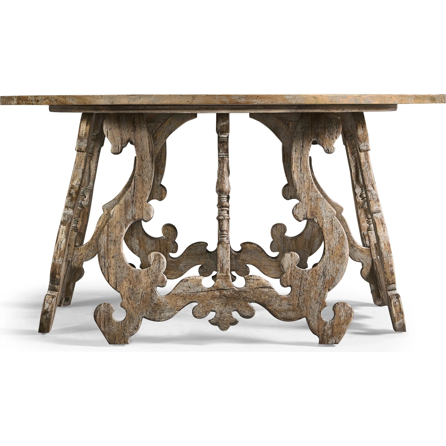 003 SI-2462574 | Additional Silo | Caldera Centre Table by Jonathan Charles in light spain painted walnut. Made from acacia in a traditional style.