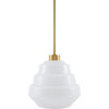 White, Metallic Brass, Black