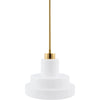 White, Metallic Brass, Black