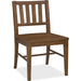 Driftwood Splatback Side Chair by Hooker Furniture. Made from oak solids, fabric, 70% polyester, 20% viscose, 10% linen in a transitional style.