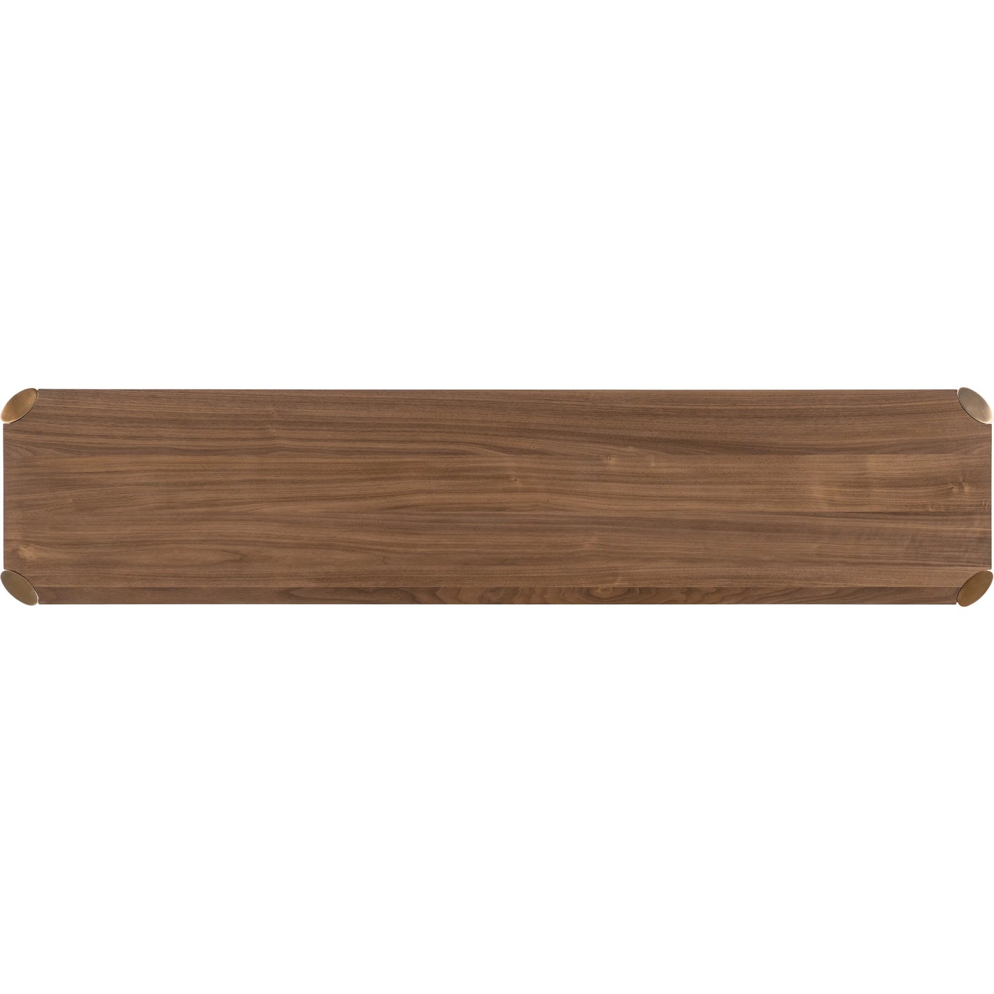 002 SI-2458559 | Additional Silo | Eleana Entertainment Console by Hooker Furniture in light caramel, sunlit bronze metal, glass. Made from walnut veneers, glass in a modern style.