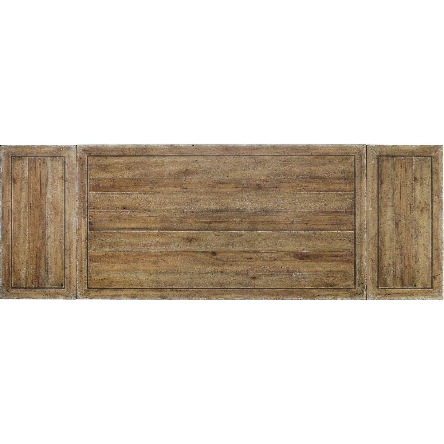 002 SI-1748623 | Additional Silo | Chatelet Refectory Trestle Dining Table by Hooker Furniture in paris vintage. Made from pecan, walnut, maple veneers, resin, solid-wood edge top in a traditional style.
