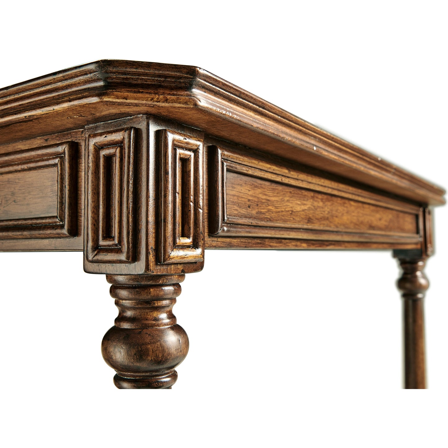 007 SR-846539 | Closeup | Casual Accents Victorian Style Walnut Side Table by Jonathan Charles in brown and medium walnut. Made from acacia in a traditional style.