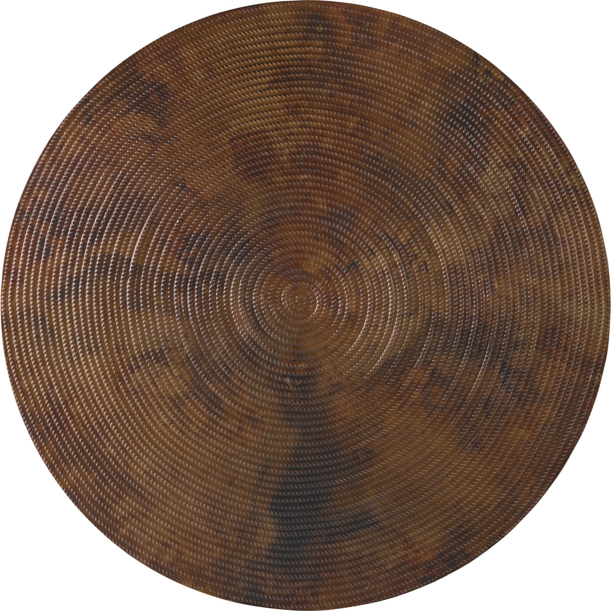 Parkcrest Cocktail Table by Hooker Furniture in aged copper. Made from aged copper tops, metal bases in a modern style.