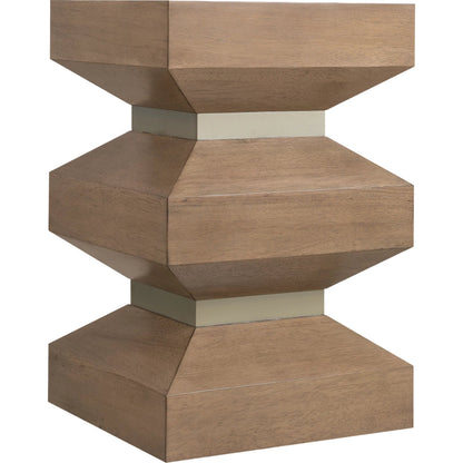 Sonnet Square End Table by Hooker Furniture in medium wood and wren. Made from unique in a transitional style.